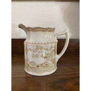 Furnivals Brown Quail Pitcher 5" Vintage